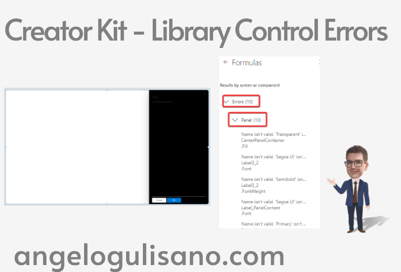 Creator Kit - Library Control Errors