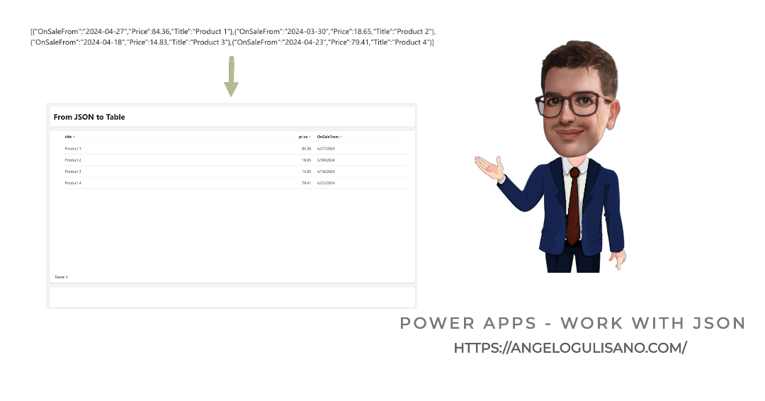 Power Apps - Work with JSON