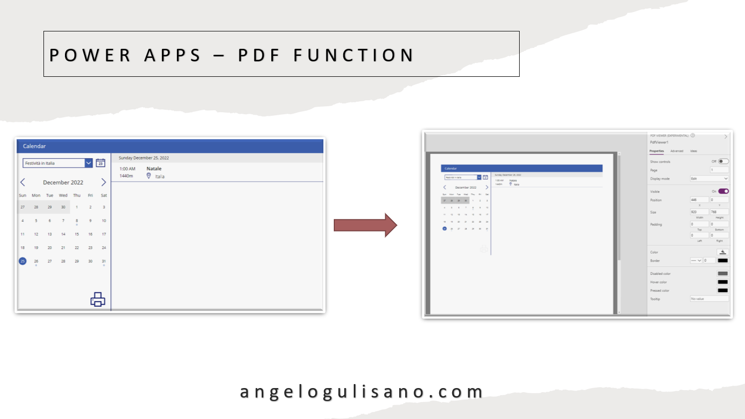 Power Apps - PDF Function