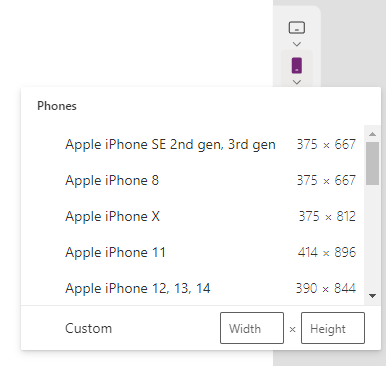Different layout and devices