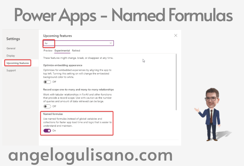 Power Apps - Named Formulas