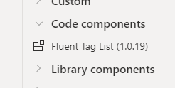 Flient Tag List component