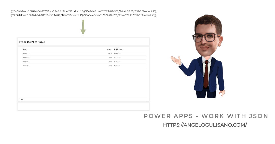 Power Apps – Work with JSON